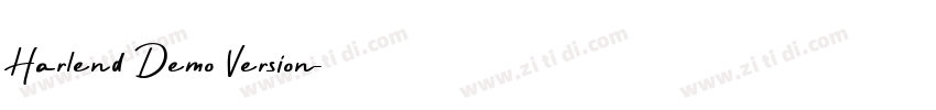 Harlend Demo Version字体转换